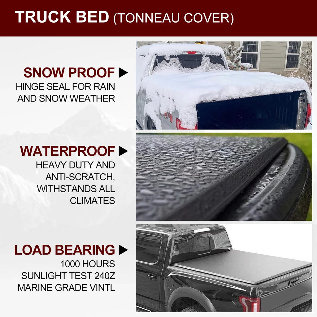 Soft Without Cover Deck (78.7") (for 2022-2024 System) Trail Edition The Kikito Truck 6.7FT w/o Rail Vinyl Tonneau Tundra Bed Bed Roll-Up for Models