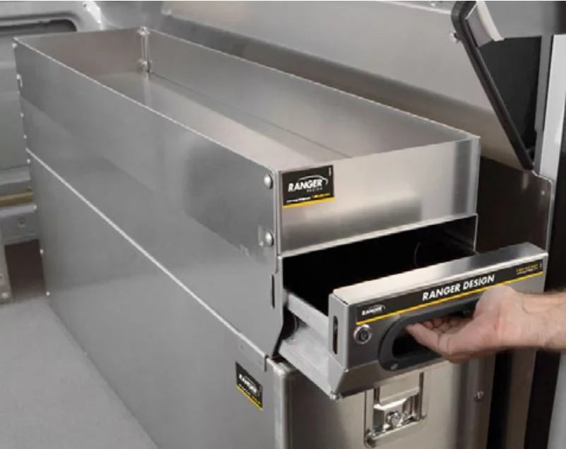 Drawer, 320 lbs x Tool 19"h, 5025 48"d 16"w Capacity, Aluminum, x Jumbo