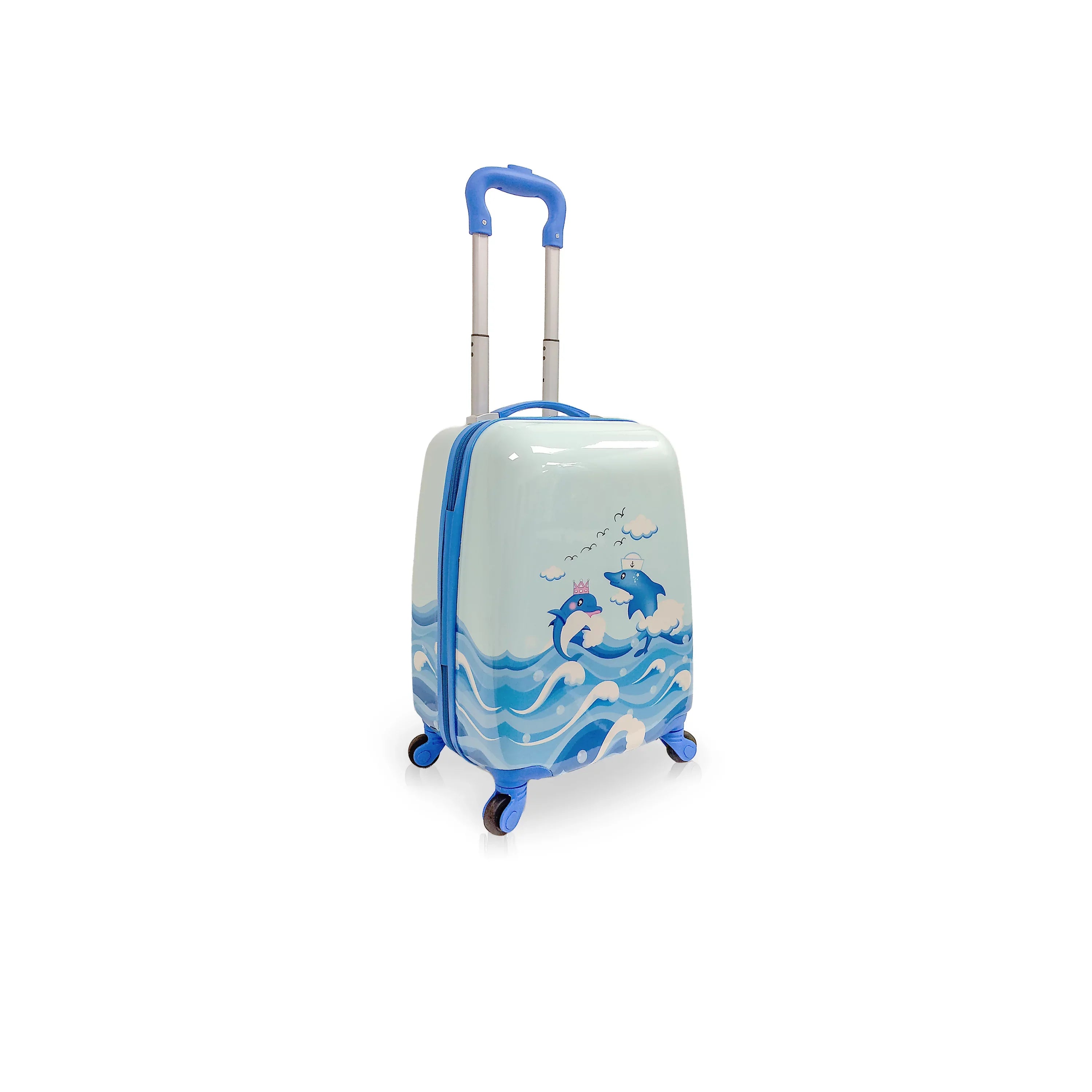 on for Lightweight Luggage Kids Carry Wheels Chirpy Hardside 18" Dolphin Tucci With Kids Suitcase