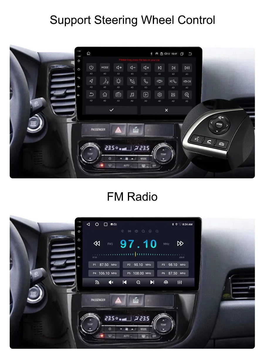 Navigation 2018 For - Car Auto Outlander Multimedia 3 Radio Android Player 2012 GPS GF0W GG0W Mitsubishi Android Carplay