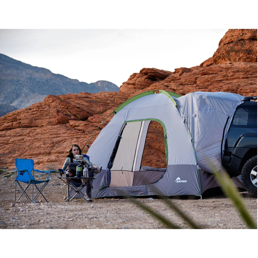 Tent, 10' x 5 Gray Person Universal 10' Cargo Napier Camping SUV/Van Backroadz