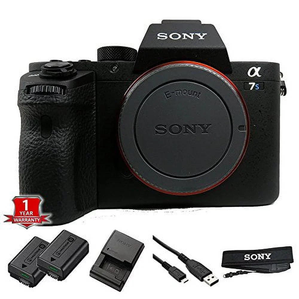 MP Camera Warranty E-mount Model) with ILCE7SM2/B 12.2 a7S Black Sensor, II No (International Sony Full-Frame