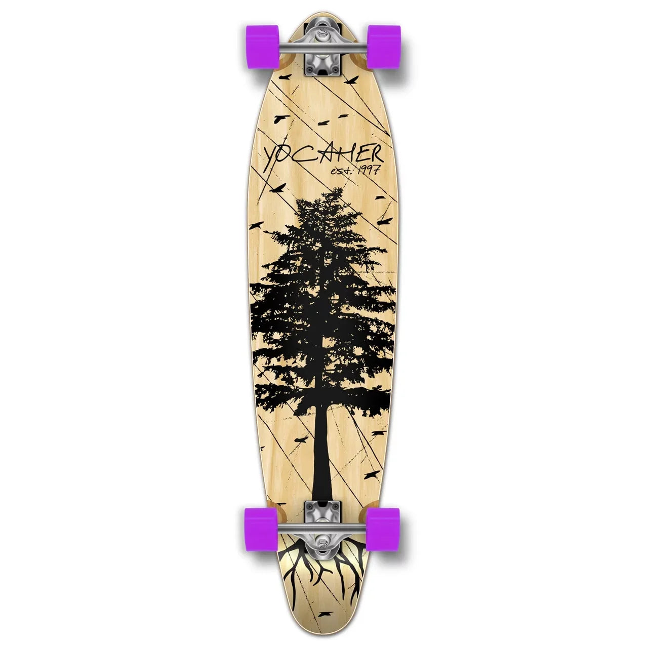 Yocaher Natural : Kicktail Pines the Complete - Longboard In