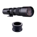 Coated Lens Ring Adapter + Aibecy F/8.0-32 A7R to Telephoto Manual Replacement NEX-6 NEX-5 Multi A5000 Cameras T-Mount 500mm NEX E-Mount Kit A7S Zoom A6500 A7 Super NEX-7 Sony for A6000 A9