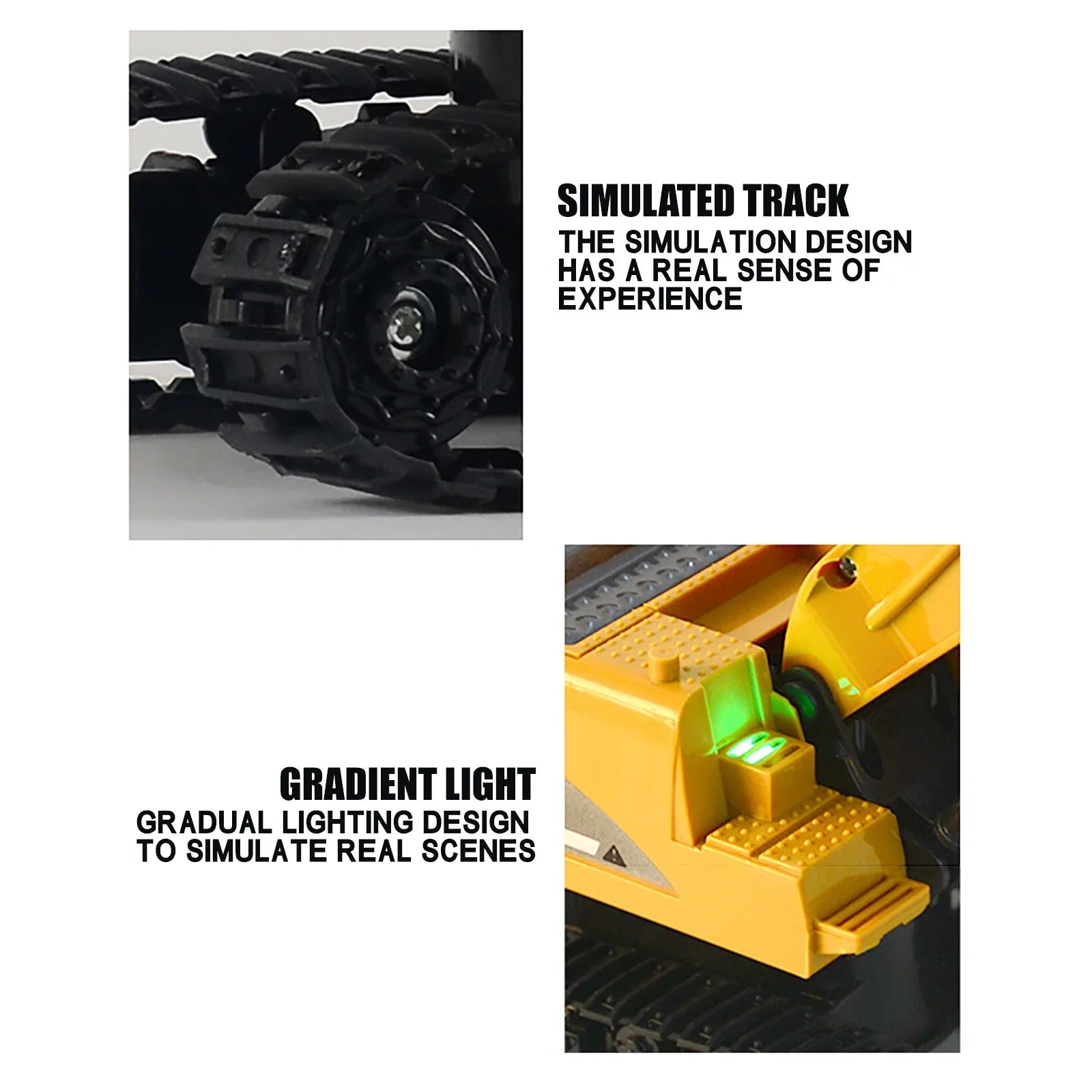 Plastic Christmas ExcavaTOr RC Engineering YHAIOGS Mini Electri Alloy 1:24 Trucks Car RC