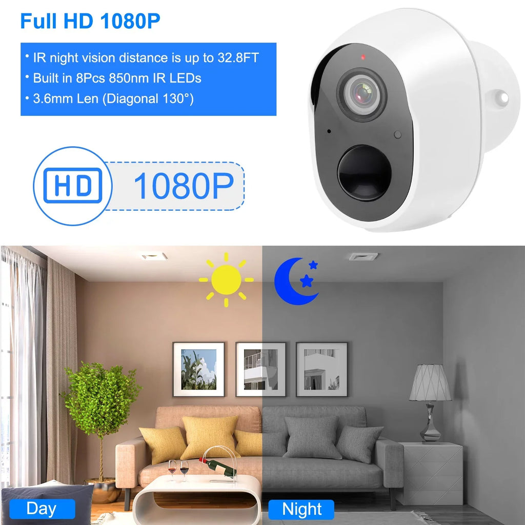 Camera 1080P Audio Surveillance Camera iNova FHD Security IP IP65 Two-Way Waterproof WiFi
