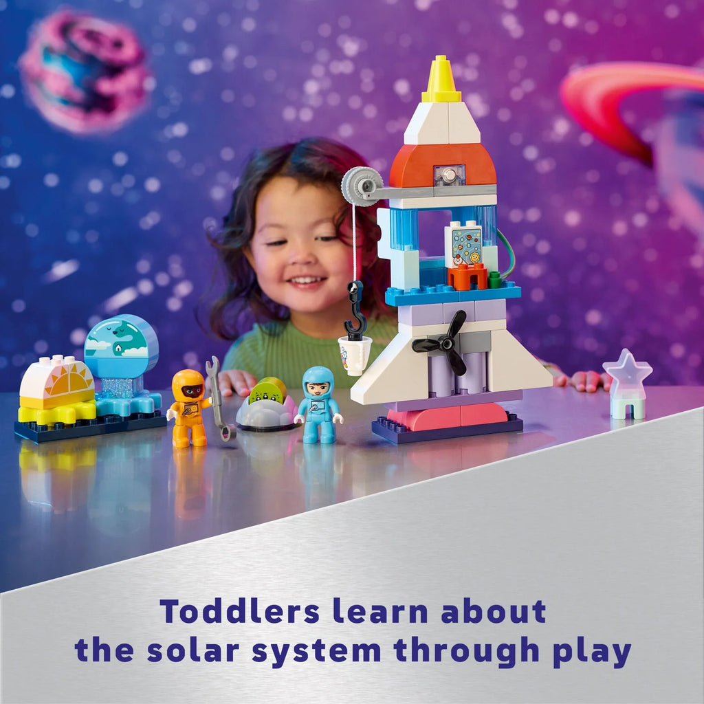 and Set, Fine Building Toy Space Educational 3 Learning Ship 3-Year-Olds Preschool Rocket in Shuttle and 10422 Up, Develops LEGO Motor Space 1 Kids’ DUPLO Skills, Kids for Discovery Adventure
