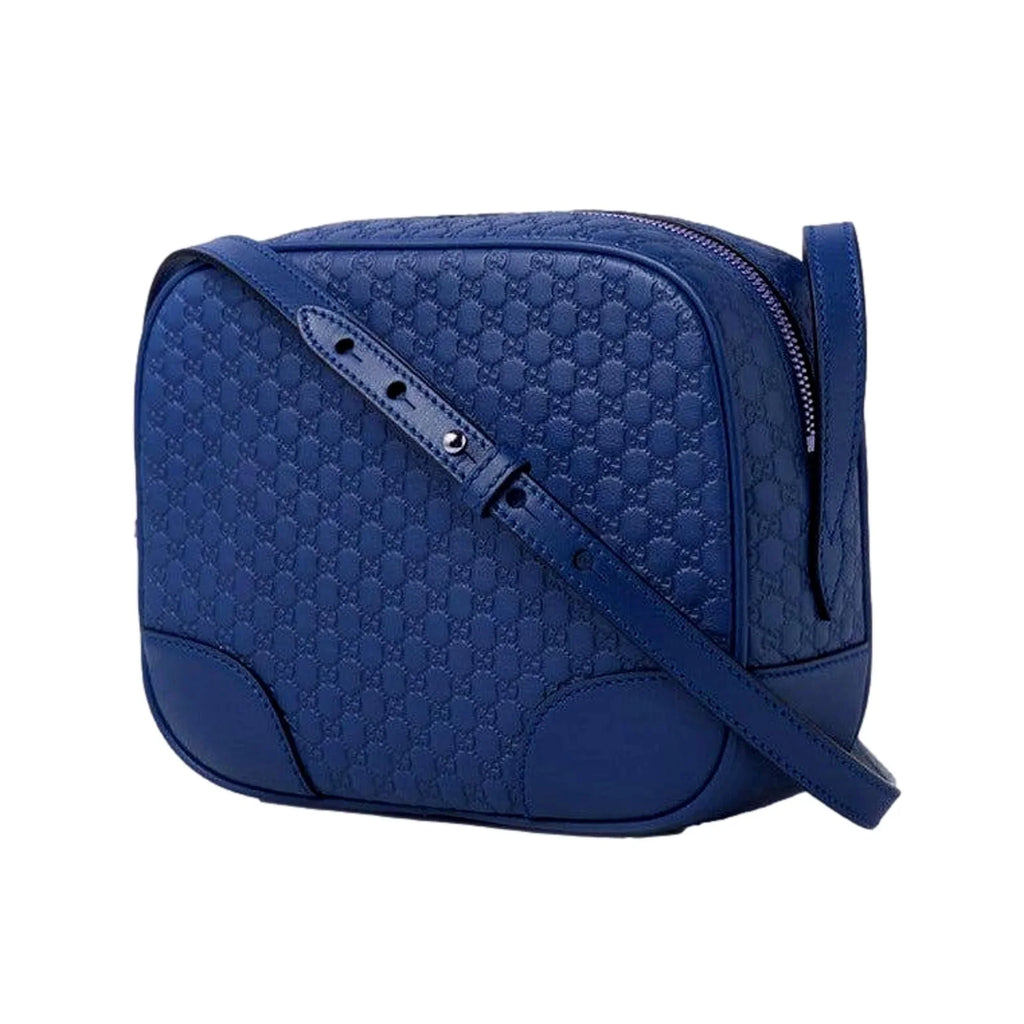 Caspian Microguccissima Bag Blue Crossbody Bree Leather Gucci