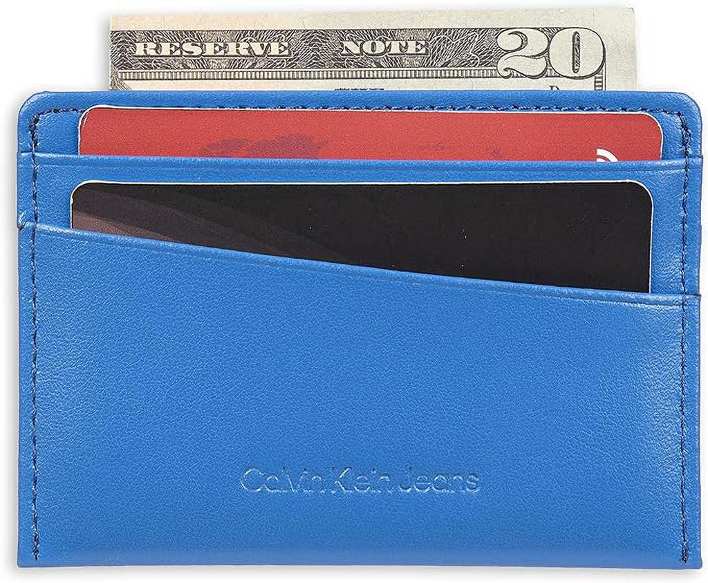 Men's Monogrammed Klein Logo Calvin Card Open-Blue Case