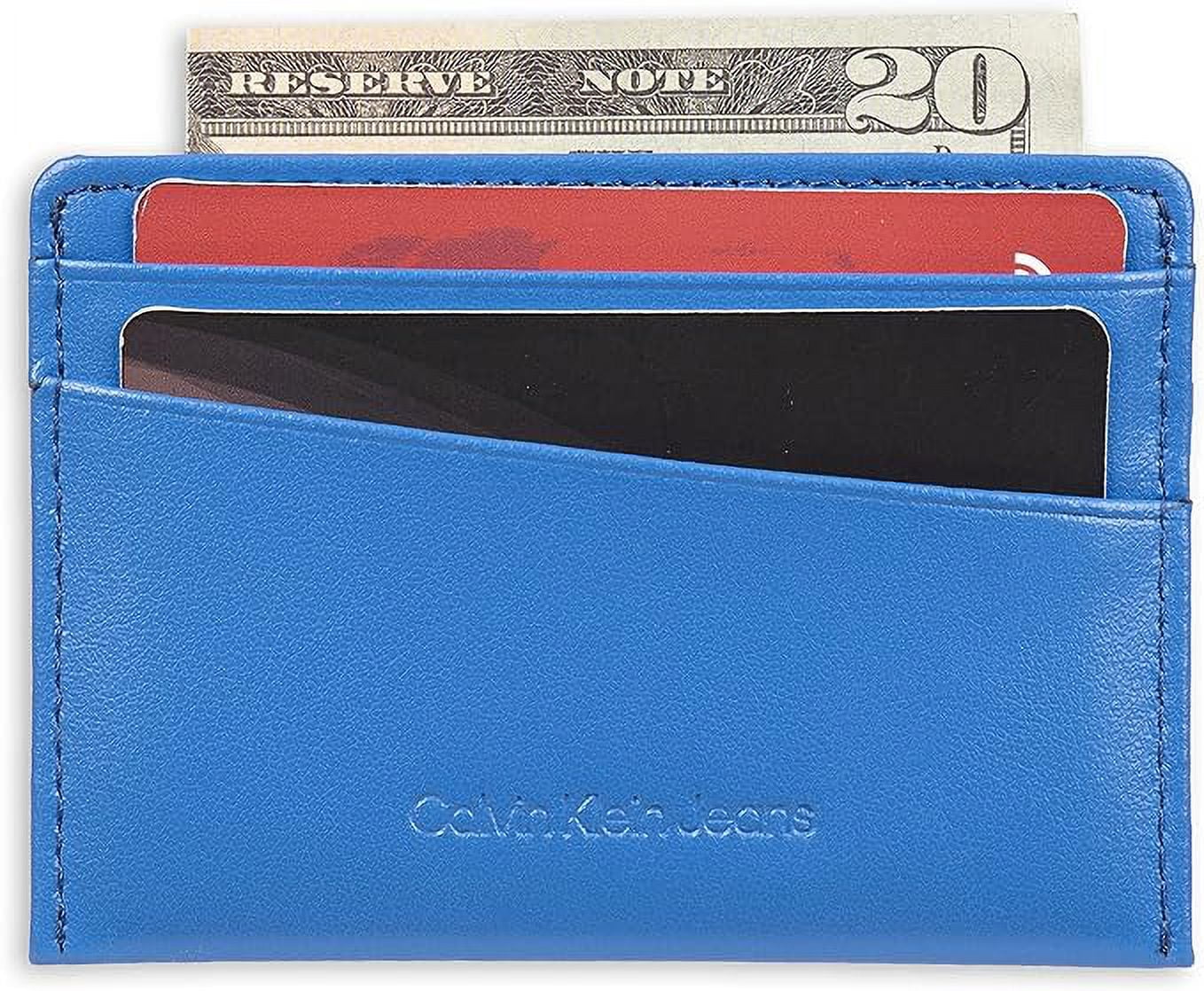Men's Monogrammed Klein Logo Calvin Card Open-Blue Case
