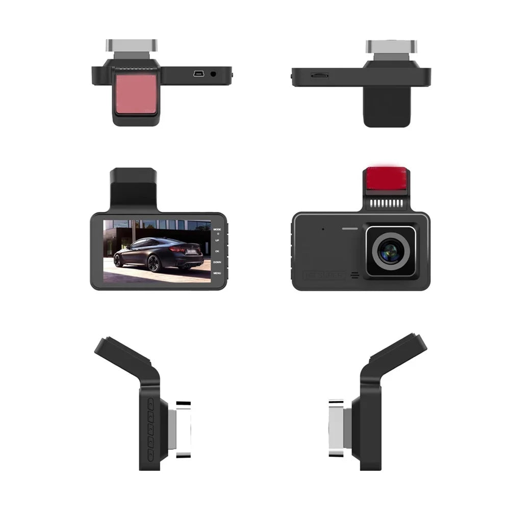 1080P Angle Picture Detection 4 Inch Recorder Dashcam Recording Driving Eccomum 170° Support DVR Reversing Motion Touchscreen Night-Vision Loop Wide Dash Car with Camera