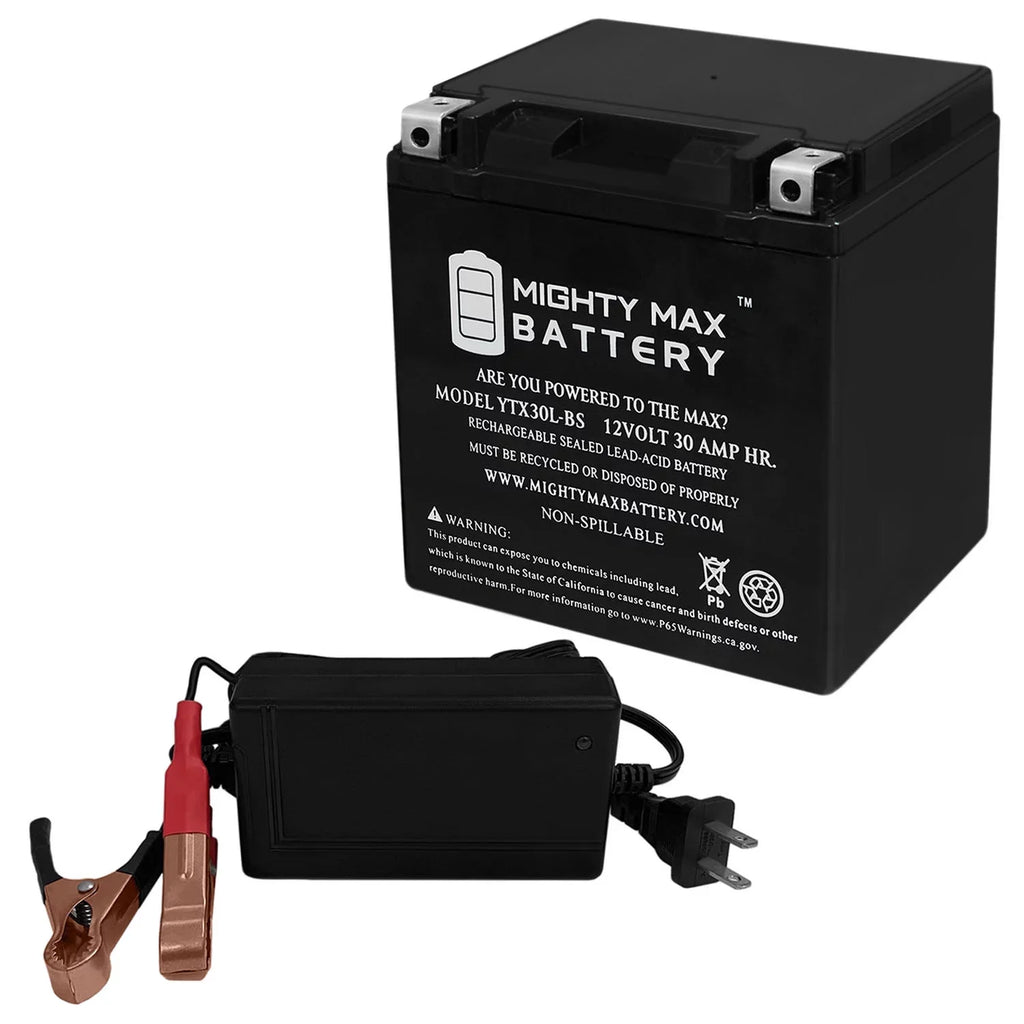 GTX 2006 4-Tec YTX30L-BS BRP Charger 12V + for (sea-doo) 4Amp Battery Replacement 1500