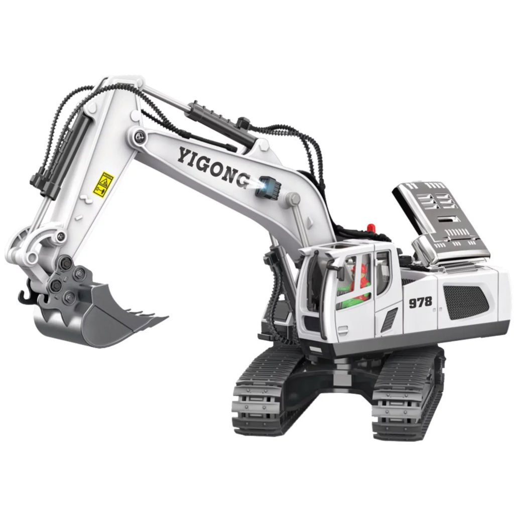 Control Transmitter TOy Construction ExcavaTOr with Metal Functional ExcavaTOr Full Channel Remote 11 2.4Ghz YHAIOGS Shovel and