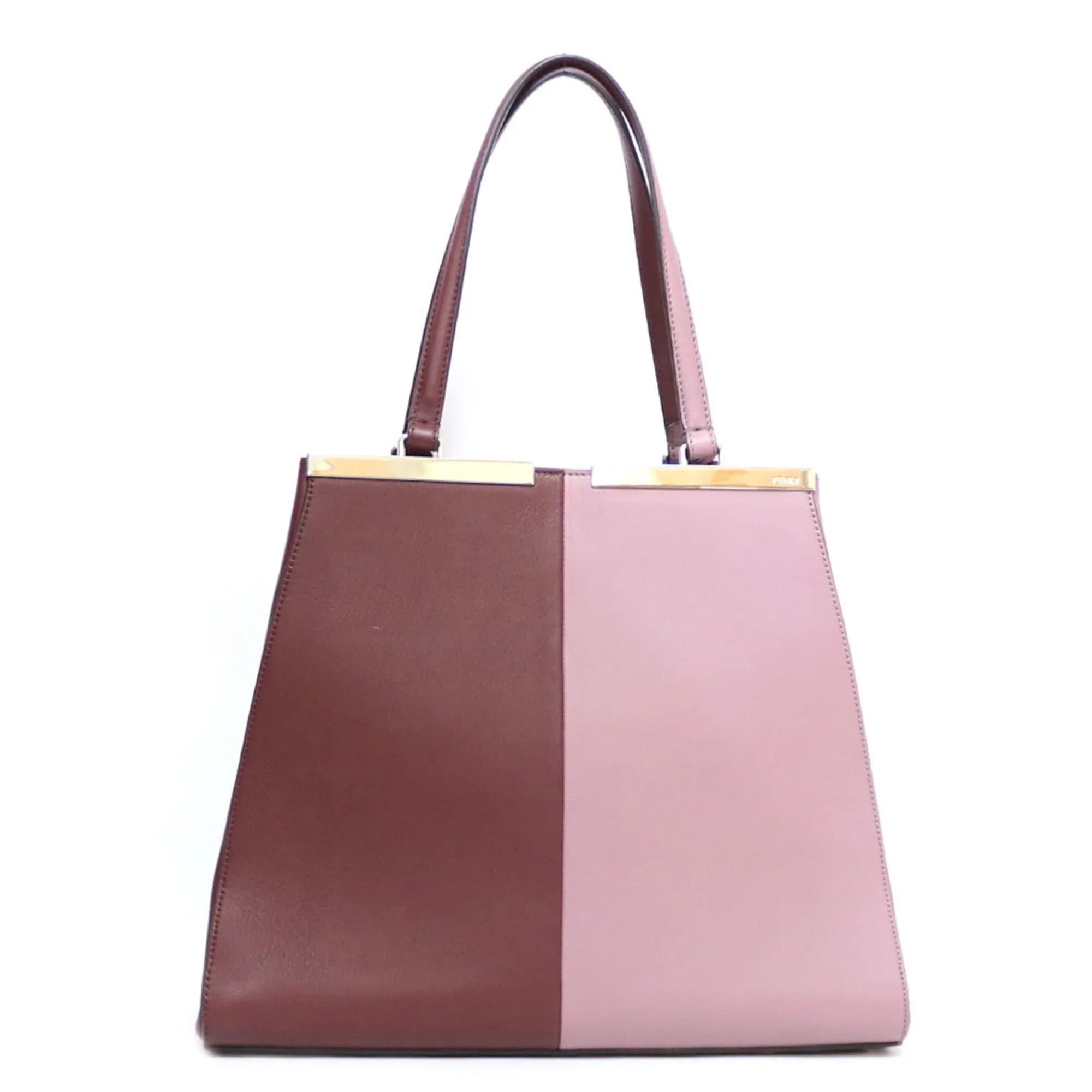 Leather FENDI Shoulder Pink Pre-Owned Bag Women's Fendi (Fair)