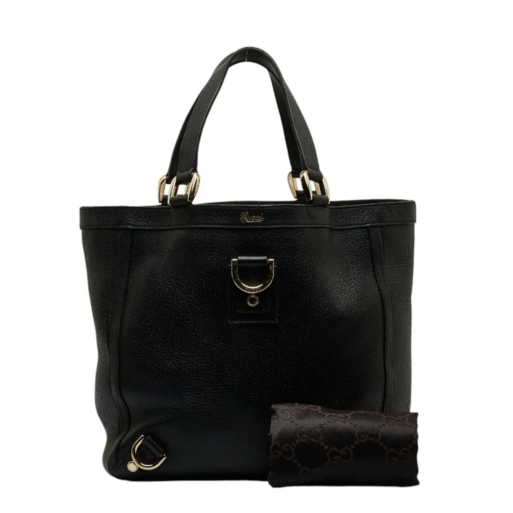 Gucci (Good) 130739 Bag Pre-Owned Women's Leather Handbag GUCCI Black Abbey Tote