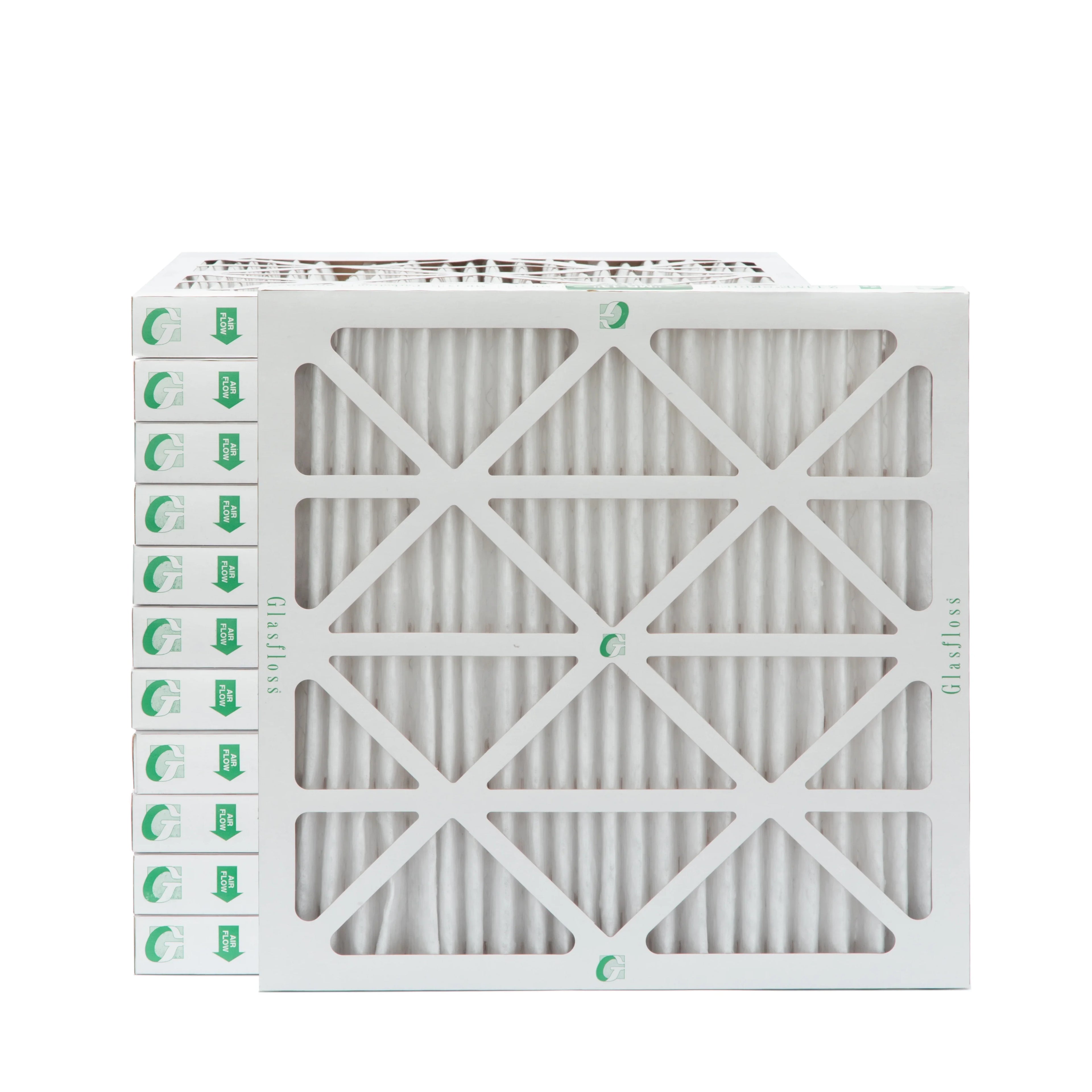Glasfloss. 23-3/8 Filters Pack 24x24x2 2" of Size: 23-3/8 Inch Actual 1-3/4 12 x MERV x 13 Air by Pleated
