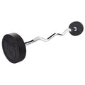 Coated Curl Barbell, Rubber - SBZ50 Body 50lb Tools Fixed Solid