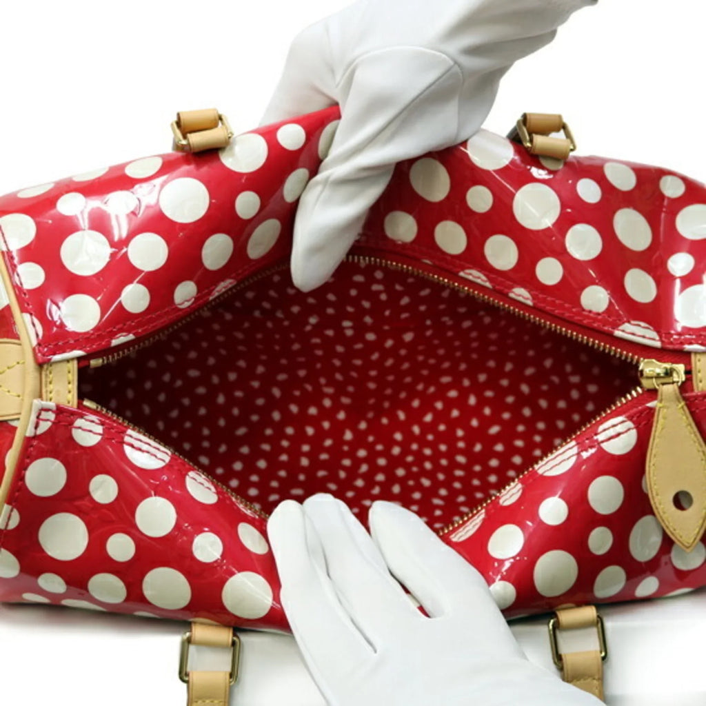 30 Infinity Shoulder Bag Pre-Owned Kusama Dot VUITTON (Good) LOUIS Ladies Papillon M91425 Yayoi Verni