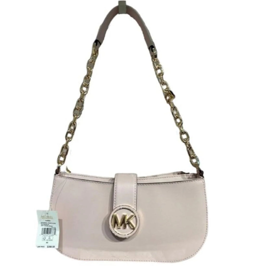 Kors Michael Carmen Blush) (Powder Womens Leather Bag 35F2GNMC0L-424 Shoulder XS Pouchette