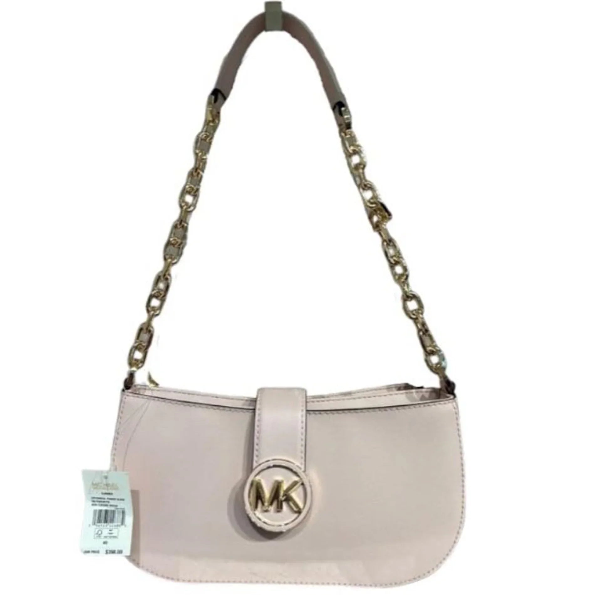 Kors Michael Carmen Blush) (Powder Womens Leather Bag 35F2GNMC0L-424 Shoulder XS Pouchette