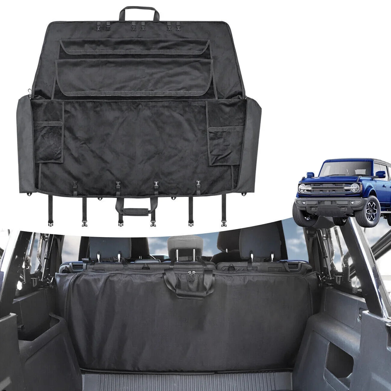 Bag Accessories 600D 2022 2021 Soft Bronco Window for Ford Organizer Top Storage