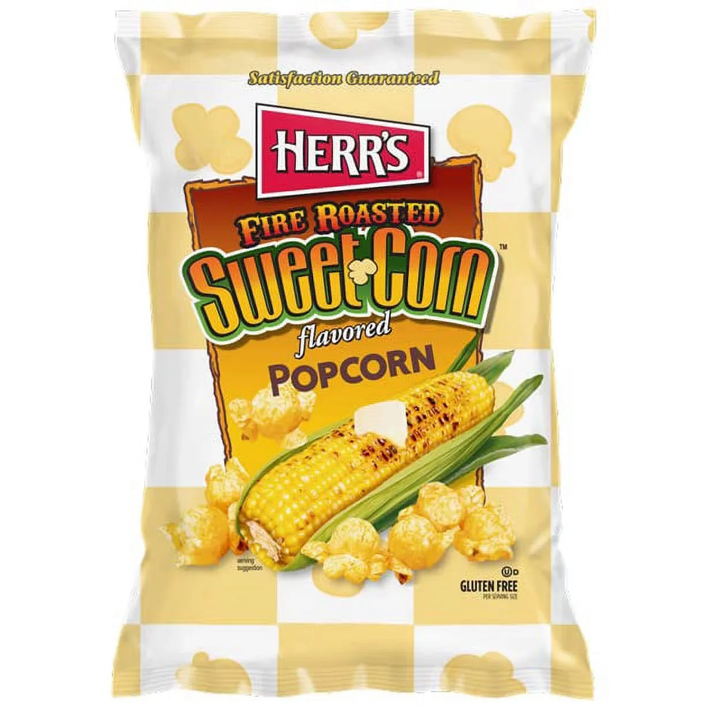 Sweet Fire Corn PACK Herr's 25 Grams 30 OF Roasted Popcorn