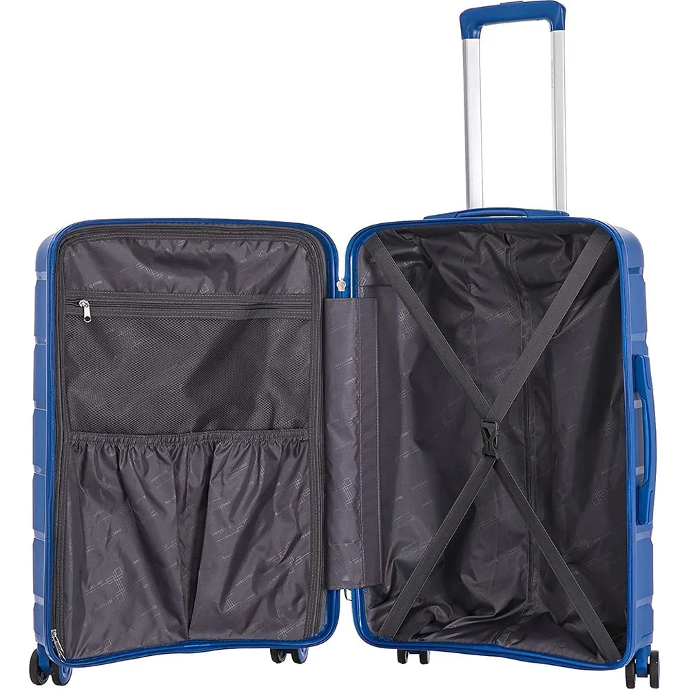 (Open Spinner Blue, 27"- Luggage, 23", Pasadena Rockland Box) Hardside 19", Wheel
