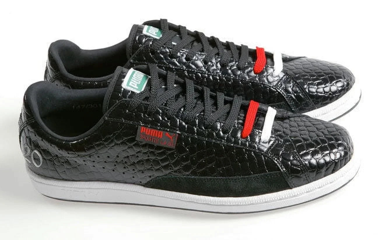 NEW SKIN SPORTIE 7 UNISEX / PUMA LA. SHOES MEN CROCODILE 5.5 WOMEN MATCH BLACK