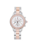 Watch 40mm Michele Steel Quartz Diamond MWW17A000017 0.50cttw Jetway Ladies