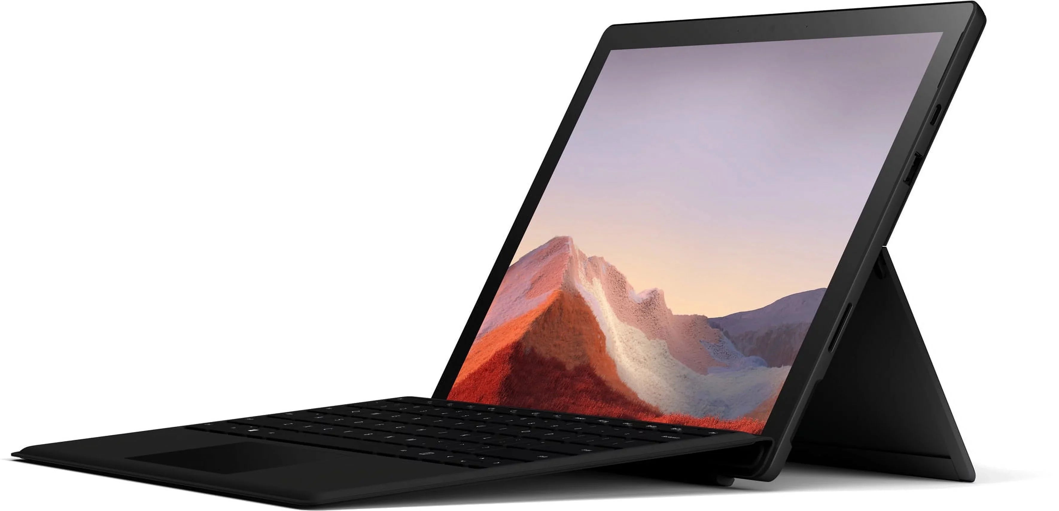 Microsoft Plus Matte Touch-Screen, 10 7, i5-1035G4, 256GB Surface Tablet 12.3" Core Home, Intel Graphics, Pro PUV-00016 Iris 8GB SSD, Black, Memory, Windows