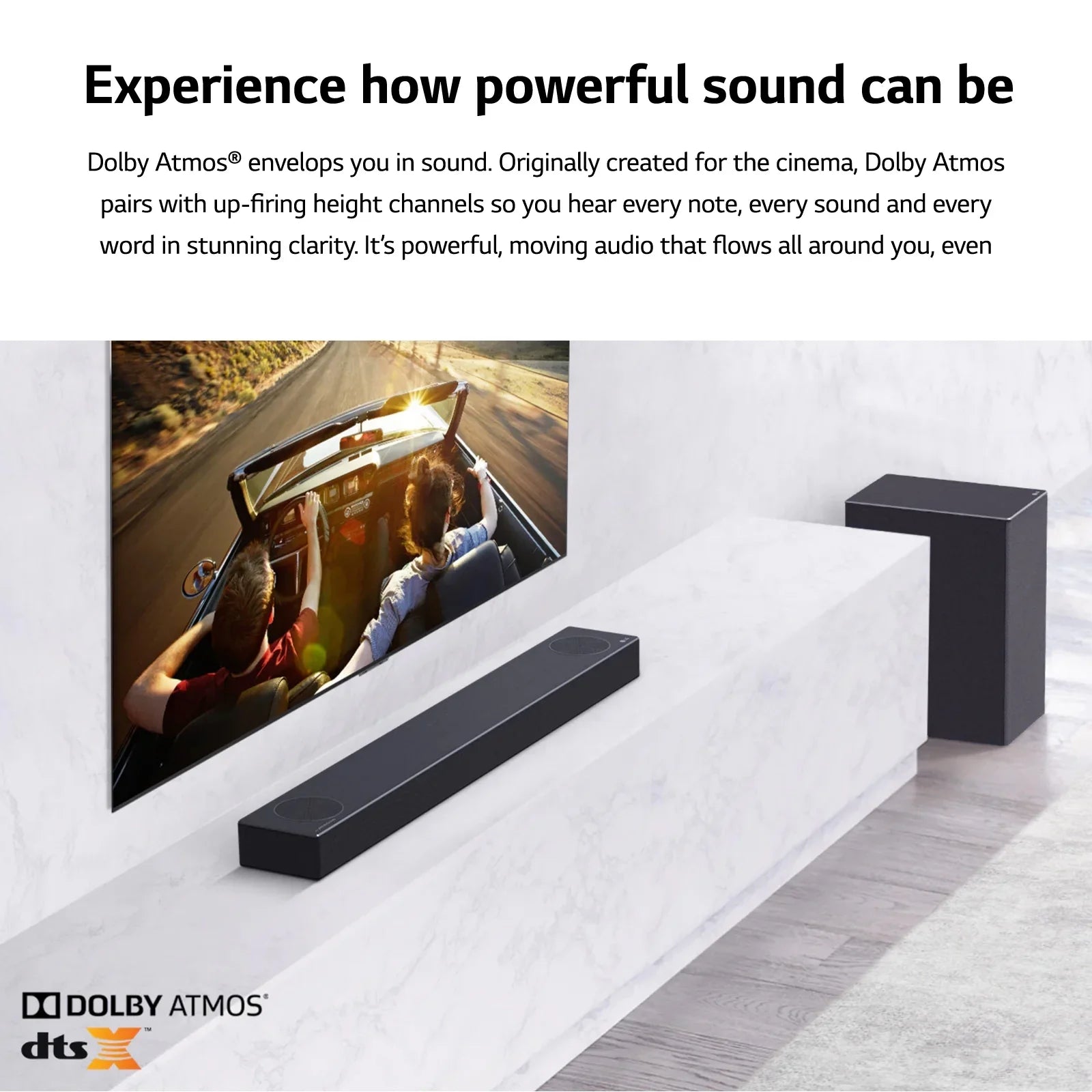 Restored LG with Audio Res 3.1.2 (Refurbished) SPM7A Pass-Through, Atmos Channel 4K and High Soundbar Dolby