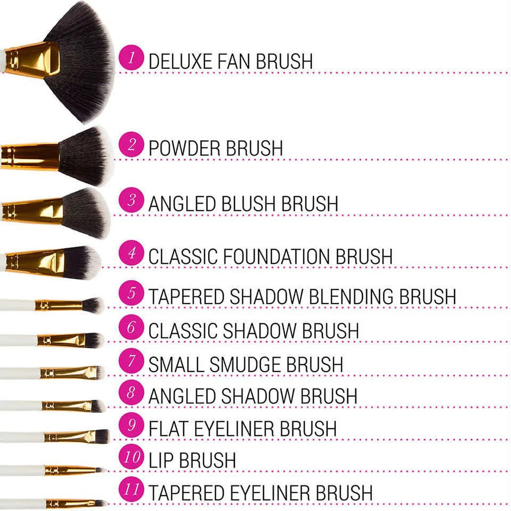 Cosmetics Set Collection : - Brush Dot PC White Color 11 BH