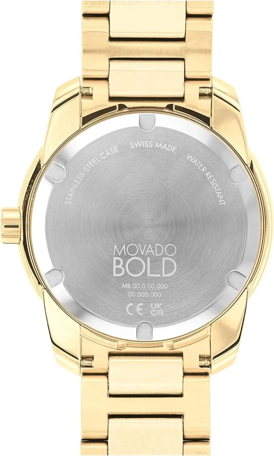 Men's Bold Watch Gold Movado 3600861 Verso Dial Quartz