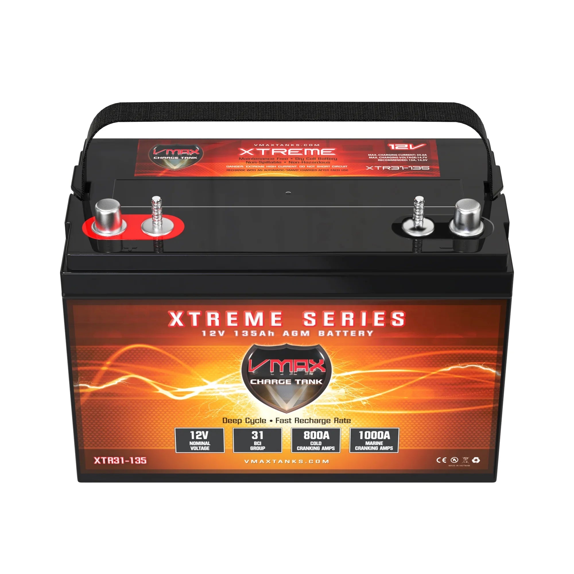 31 AGM Godfrey Battery Vmax XTR31-135 Group for Sweetwater Pontoon