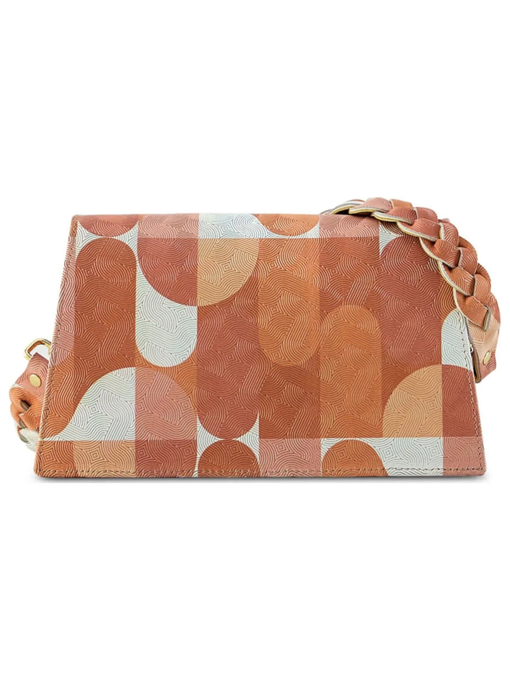 Picasso Zaya Single Strap Handbag IRIS ANIMA Beige Neutral Patterned Women's Purse Leather
