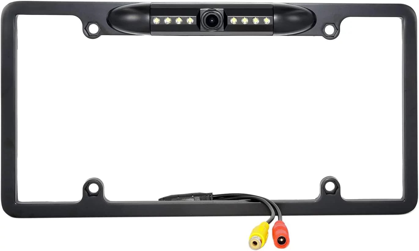 Black Backup Frame JVC License Camera Rearview KWM856BW KW-M856BW for Plate