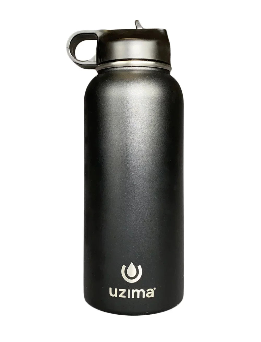 Camping, Water Purification the Hiking, Uzima Capacity Z-Source - Water Large Go. on 32oz and Travel. Bottle for Backpacking, Steel with (Black) Stainless Double-Walled Exterior. Filtered