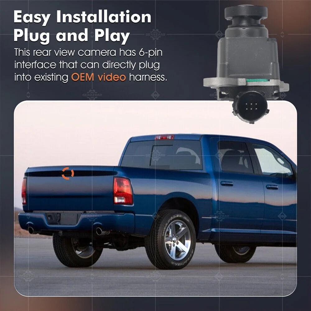 Dodge View Camera RAM With Rear Waterproof Easy For IP67 High 170° Quality View Angle Installation