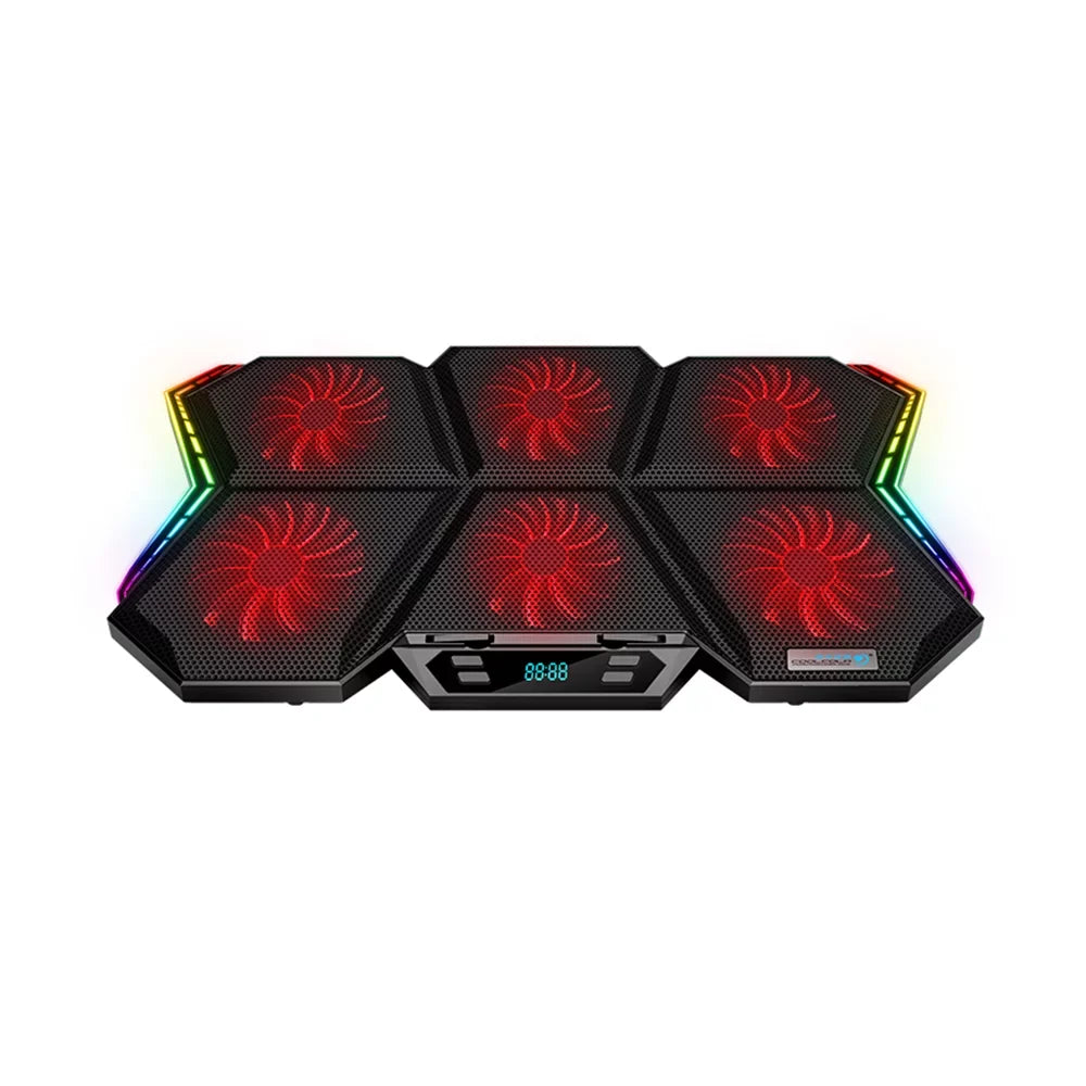Laptop Mute COOLCOLD 6 Design Cooler Wind with Fans, Adjustable and Speed, Stand K40
