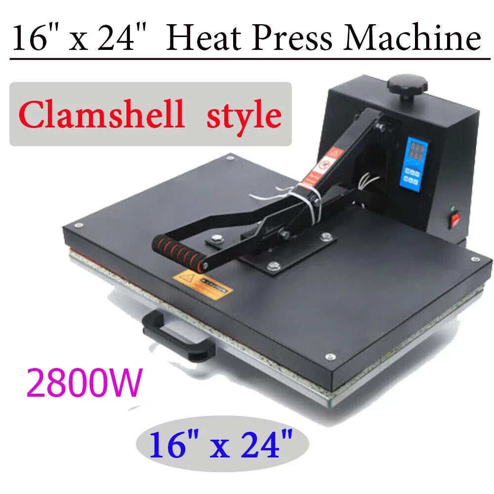 Sublimation Anqidi Pressure Adjustable Press Printer 16" Digital Machine x 0~250℃ 24" TEMP Clamshell Heat Time T-shirt Transfer