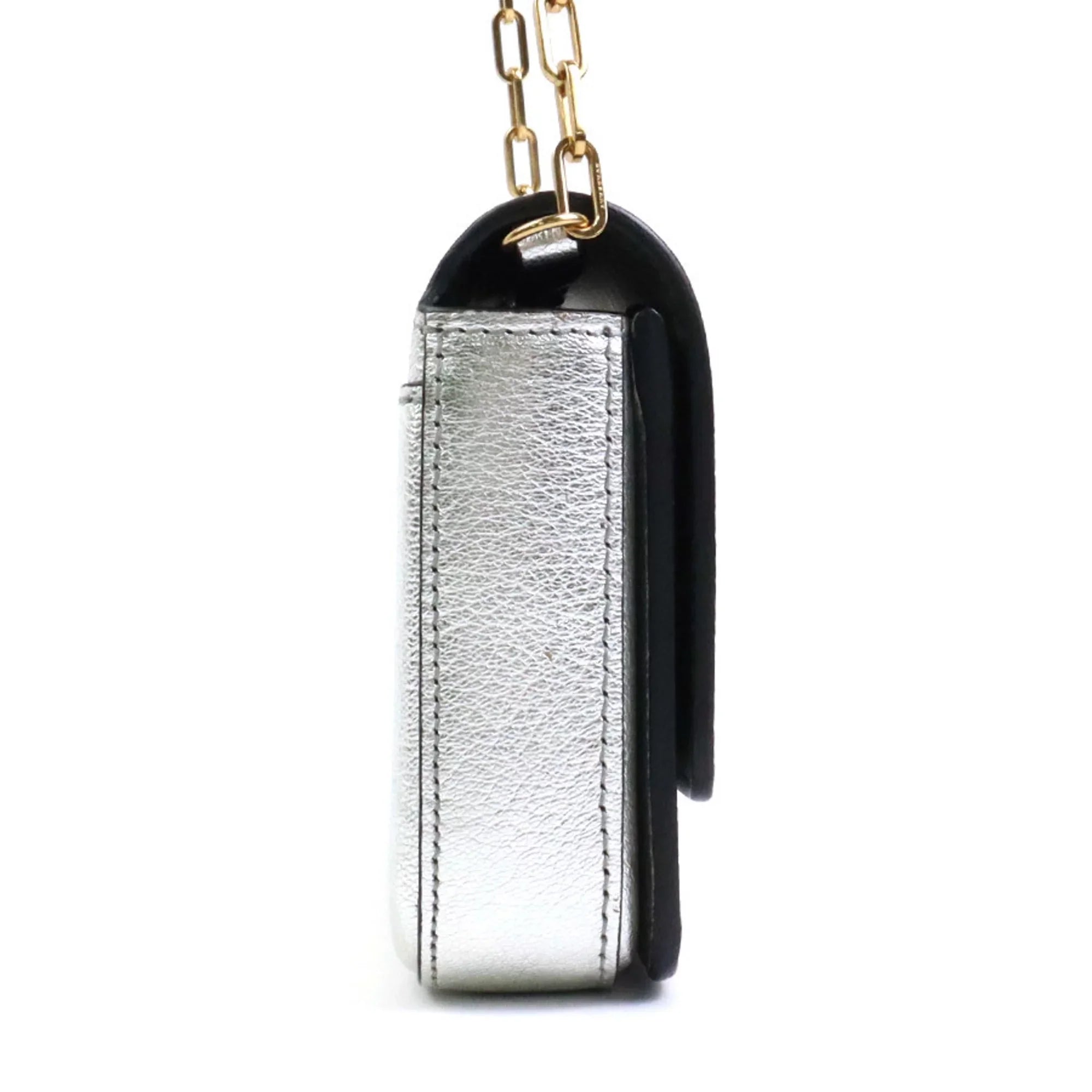 silver bag (Good) diagonal shoulder leather Burberry BURBERRY ladies Pre-Owned
