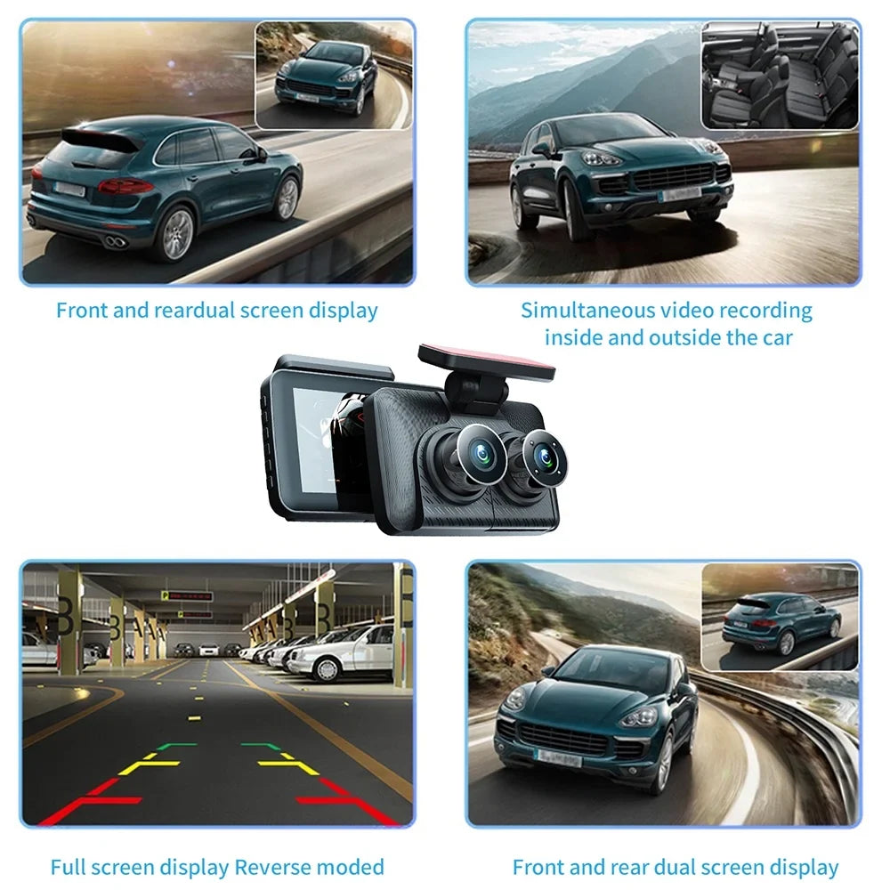 Vision 4in Video 1080+720+480P Cameras Car Rear Cameras Cam Mirror Video 4in 4in Cam Inside Car Rear 1080+720+480P Car Rearview Car Dash Aumotop Inside Dash 3 Safety 3 Camera,Cameras 1080+720+480P