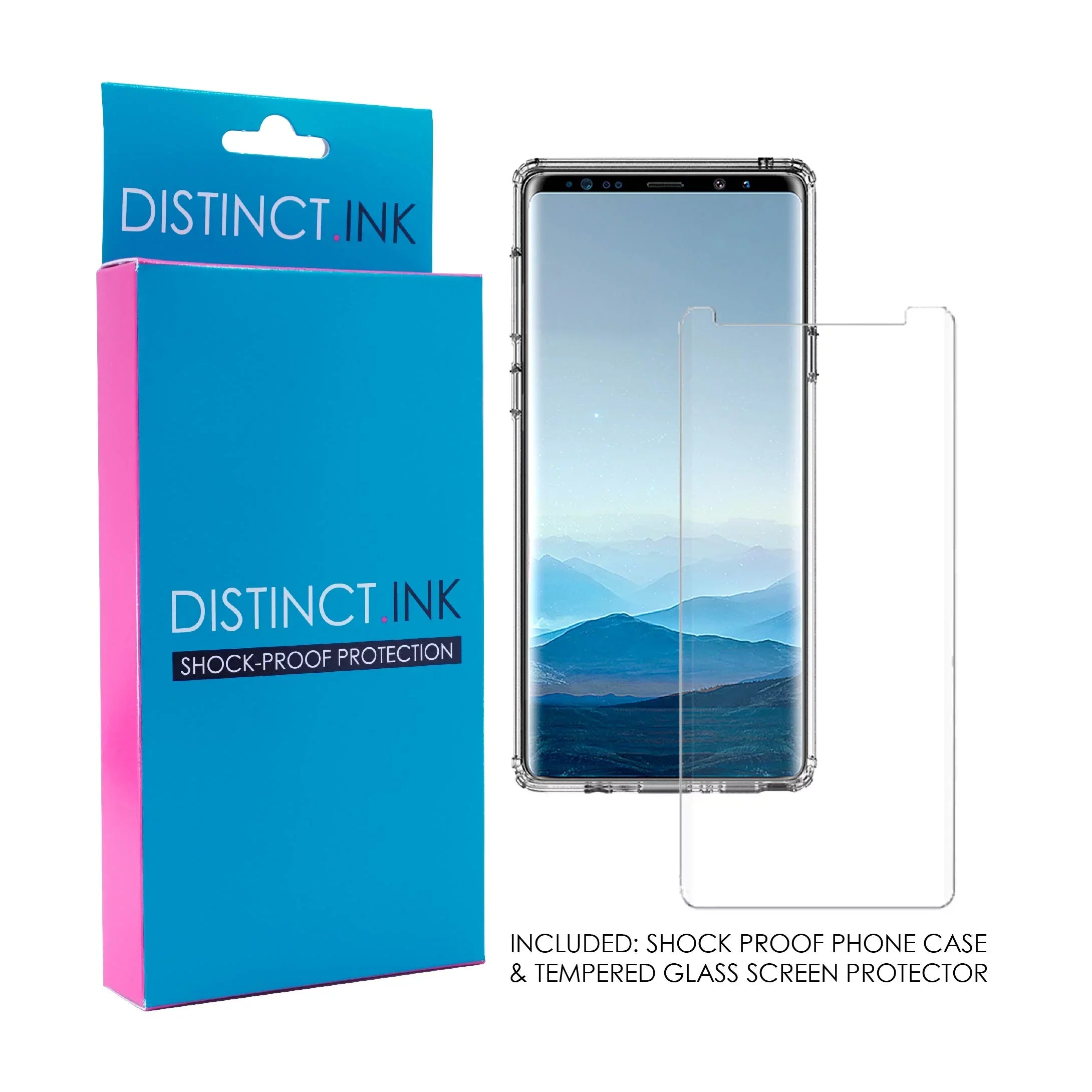 & Faith, Bumper, 9 for Screen Tempered Glass Shockproof TPU Clear & Leaves Galaxy - Cross Note Protector Love DistinctInk Back, Samsung Hope Case - Hybrid Acrylic -