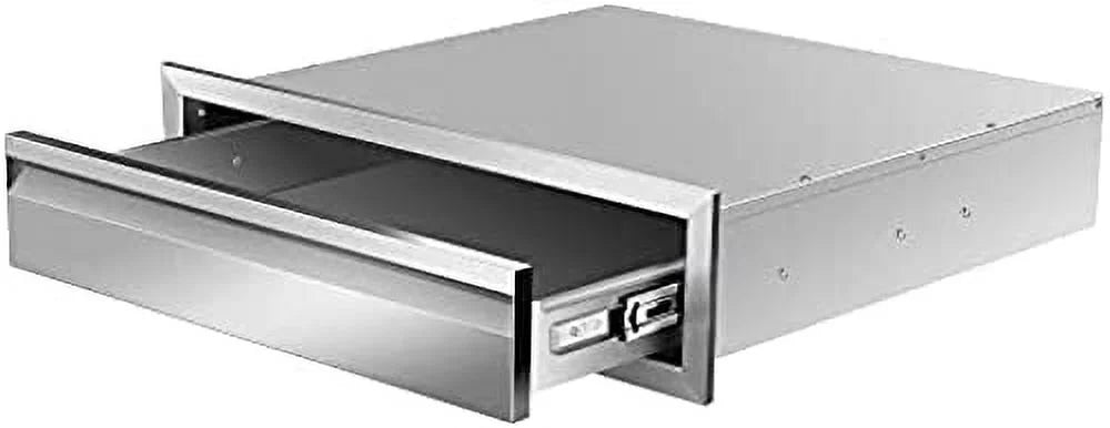 Triple Drawers Kitchen Mount For Island Outdoor 23D Station,24W Outdoor Flush Grill Handle, Steel X Drawers Patio Access Kitchens With Inch 6.5H Drawers, Stainless X BBQ Or BBQ