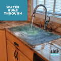 of adjustable, Out Cover, Sink Decor 20" Design: sizes. Debris 2 SK1-SS x Sunshine Pass Sight- Home Through Stream Single Hot/Cold and 30" Sink Kitchen Cover, Liquids