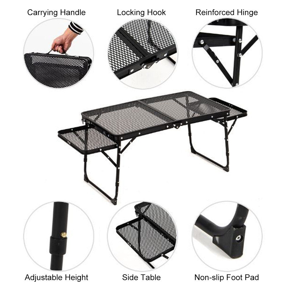 Lixada Prep Picnic Cooking Outdoor Folding Station Food Camping Table Table