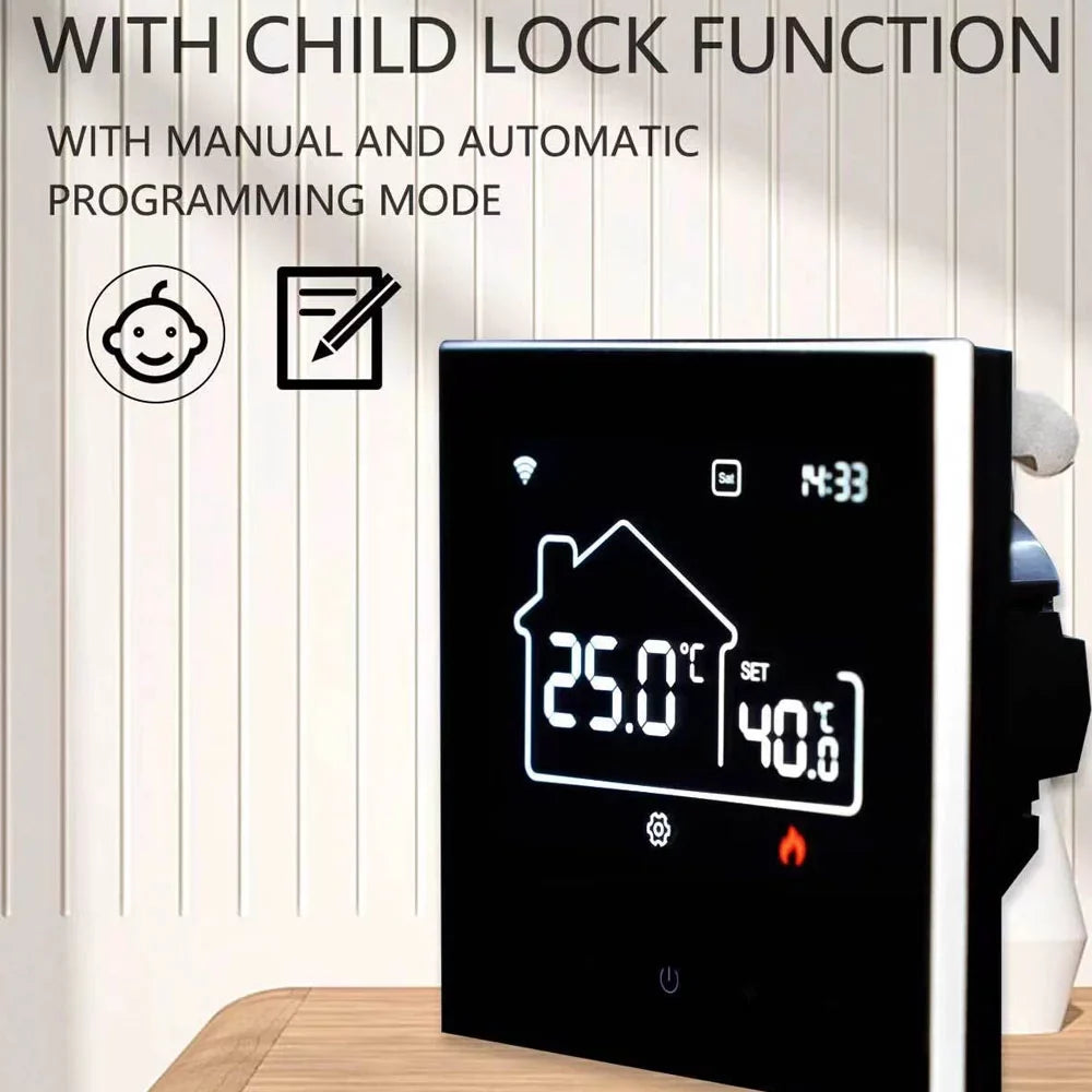 Display Floor Indoor for WiFi Docooler Air Central Conditioning Mobile App Heating Digital Control Thermostat