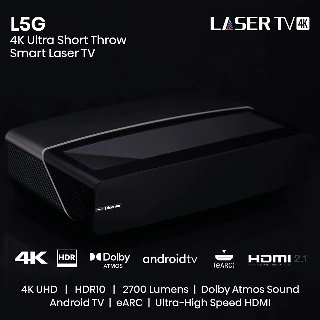 with Additional Short Hisense 100L5G Android with Epic (2022) TV 2 ALR Throw Screen Protect Ultra Year 100-inch Laser Coverage by TV 4K