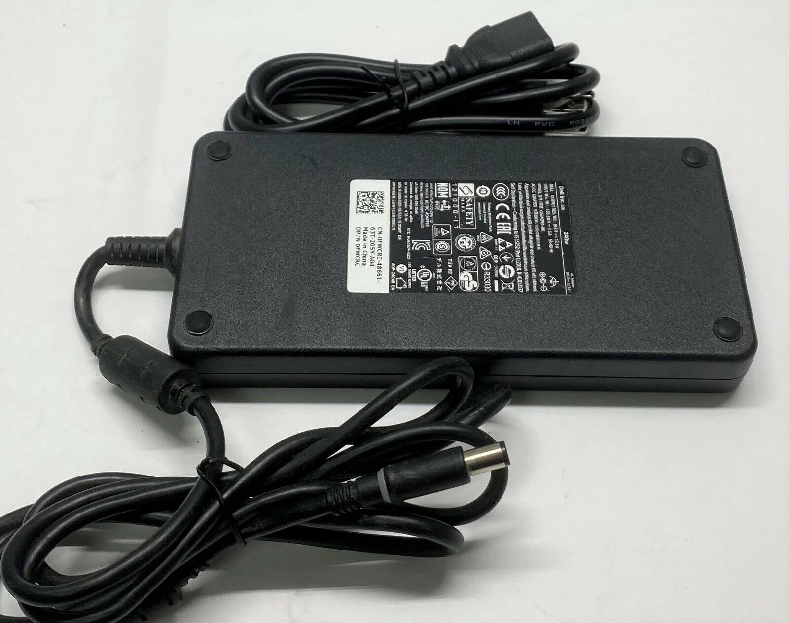 R5 12.3a Dell AC of 17 R3 19.5v laptop Adapter R4 240W charger 10 Lot