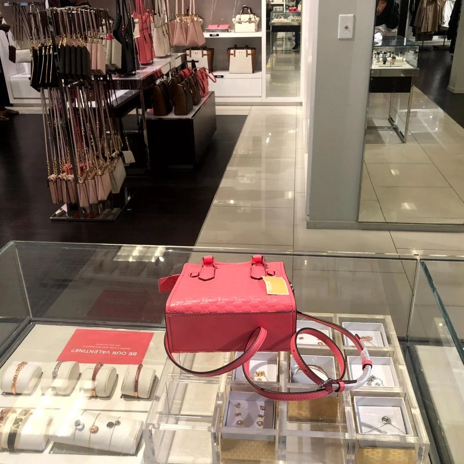 Vegan MINI Shoulder Crossbody Rose Kors Satchel XS PVC Bag Hamilton Michael Tea